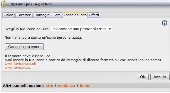 Carica Favicon